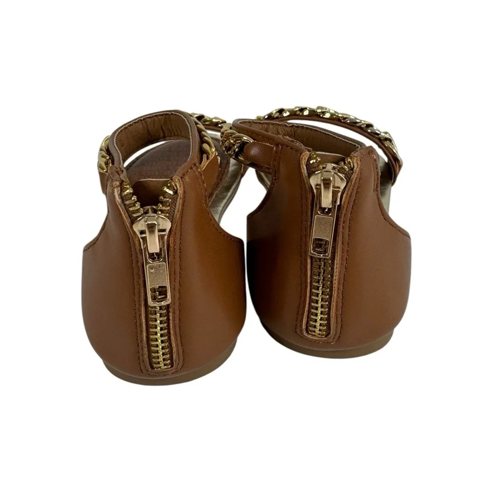 BCBG Girls brown flat sandals Size 13 M